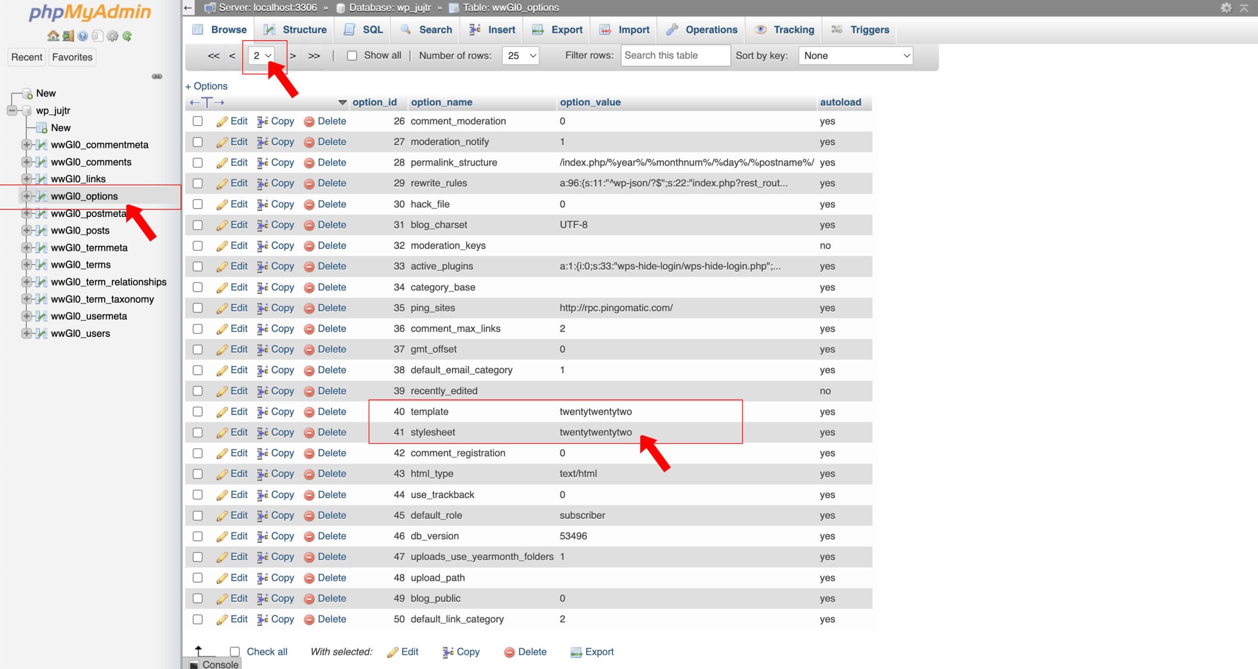 PhpMyAdmin | themes